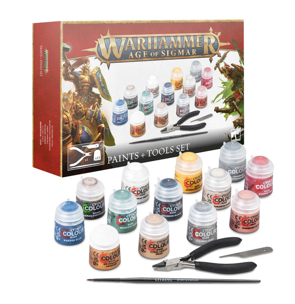 Age of Sigmar: Paint + Tools Set