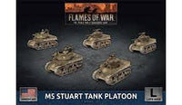 M5 Stuart Light Tank Platoon (x5 Plastic)