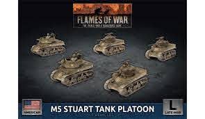 M5 Stuart Light Tank Platoon (x5 Plastic)