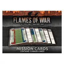 Flames of war mission cards