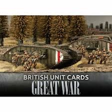 Great War - British unit cards